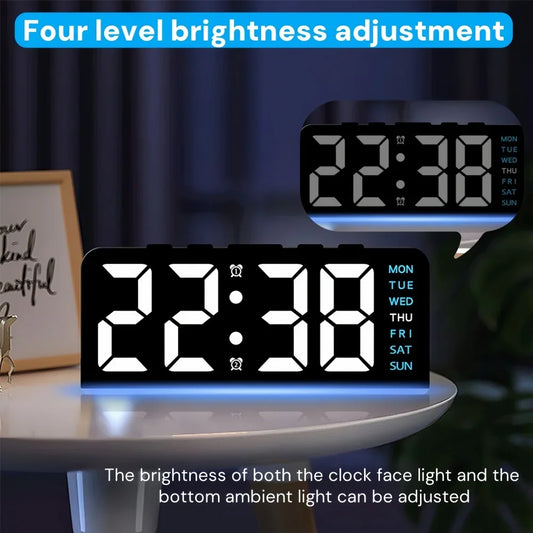 Elegant Futuristic Bedside Alarm Clock